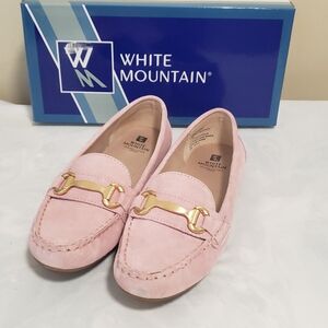 White Mountain Pink Loafers for Women